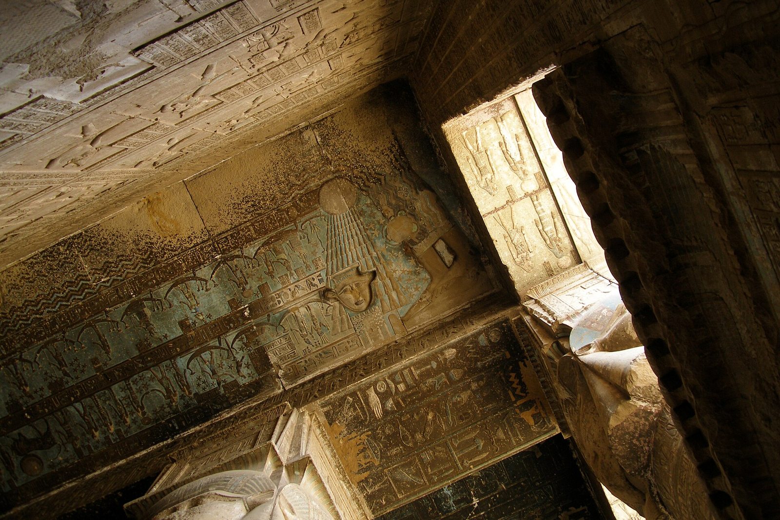 Astronomical ceiling reliefs in the Temple of Hathor at Dendera