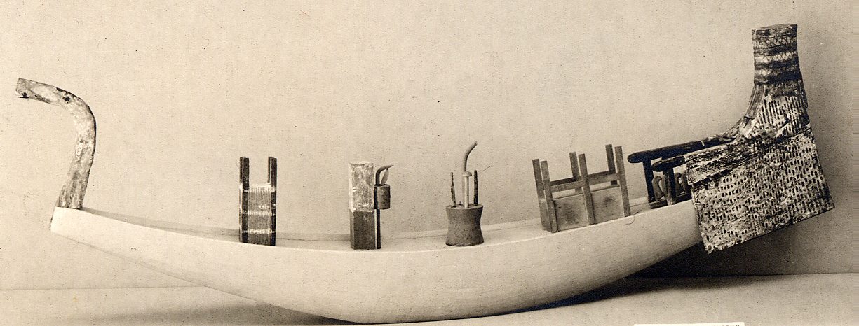 Model of an ancient Egyptian solar boat